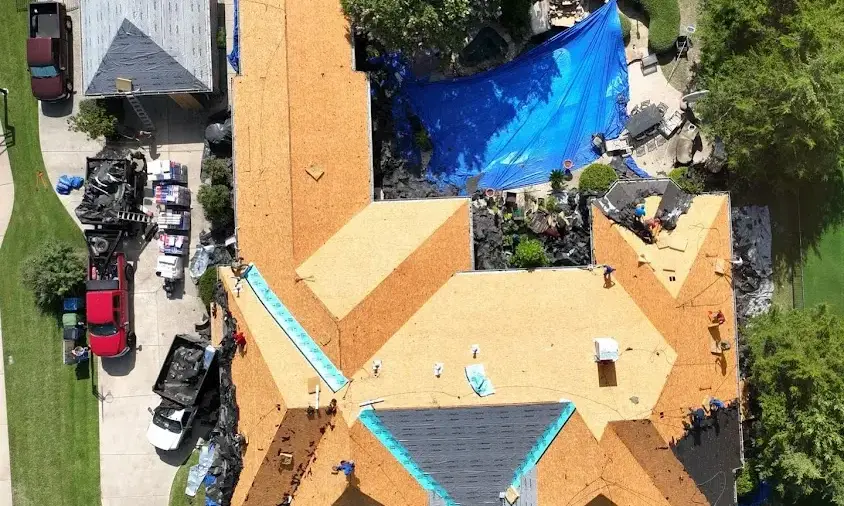 Professional Roof Repair being performed in El Rio